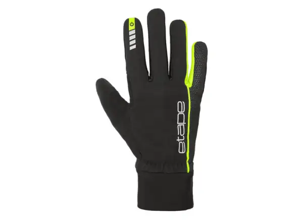 Etape Peak WS+ rękawice czarna/żółta fluo