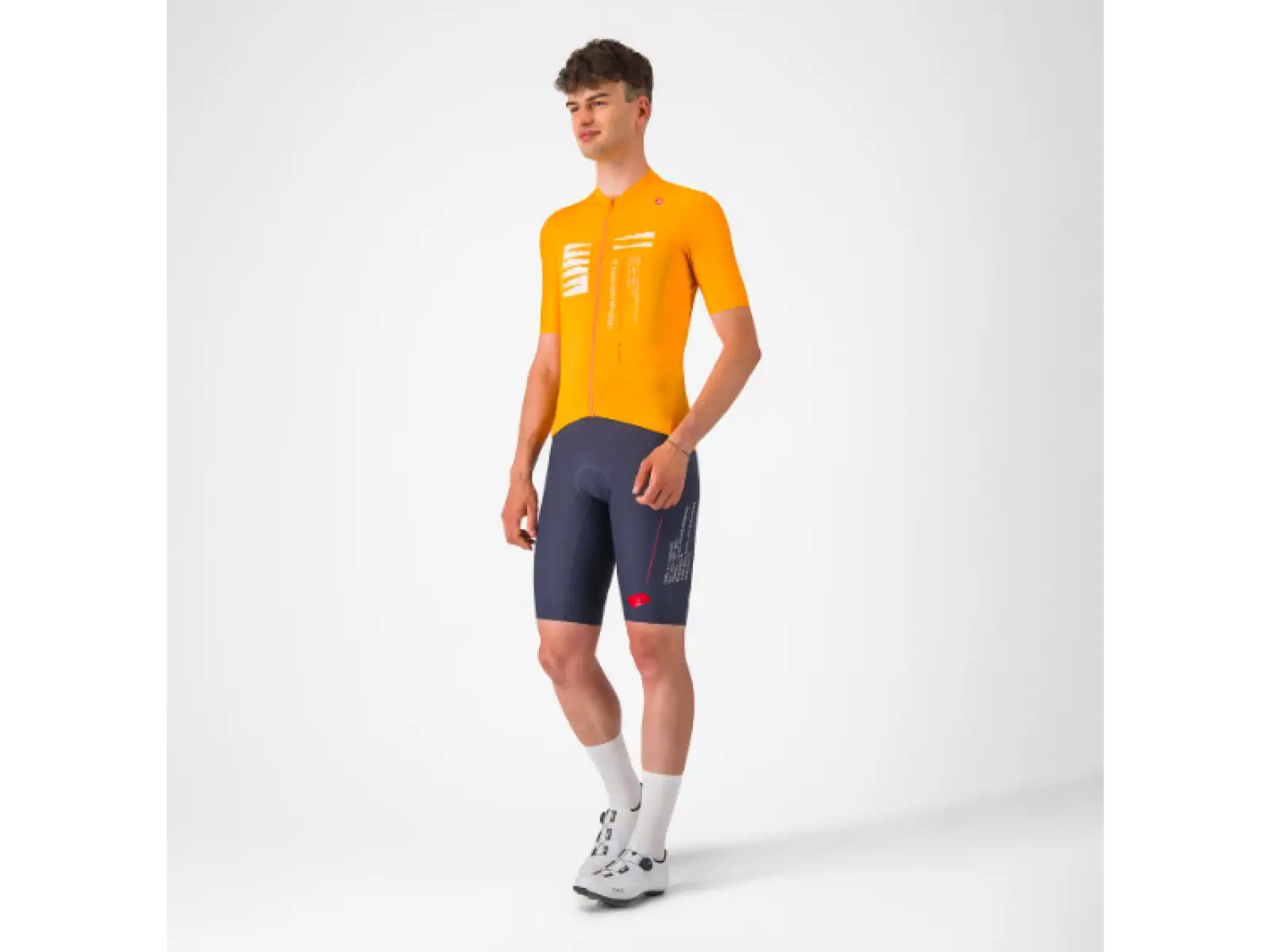 Castelli Espresso R-A/D męska koszulka z krótkim rękawem Vivid Orange
