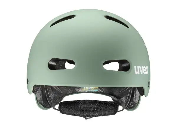 Uvex Kid 4 Style kask dziecięcy Bam Moss Green/Papaya Matt