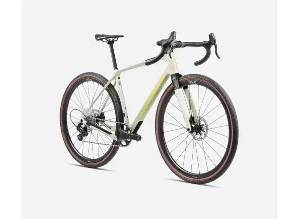 Orbea Terra M22TEAM 1X gravel rower Ivory White/Spicy Lime