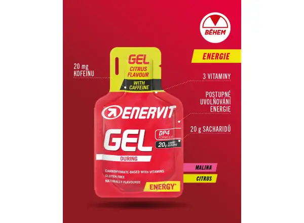 Enervit Żel z kofeiną 25 ml malina