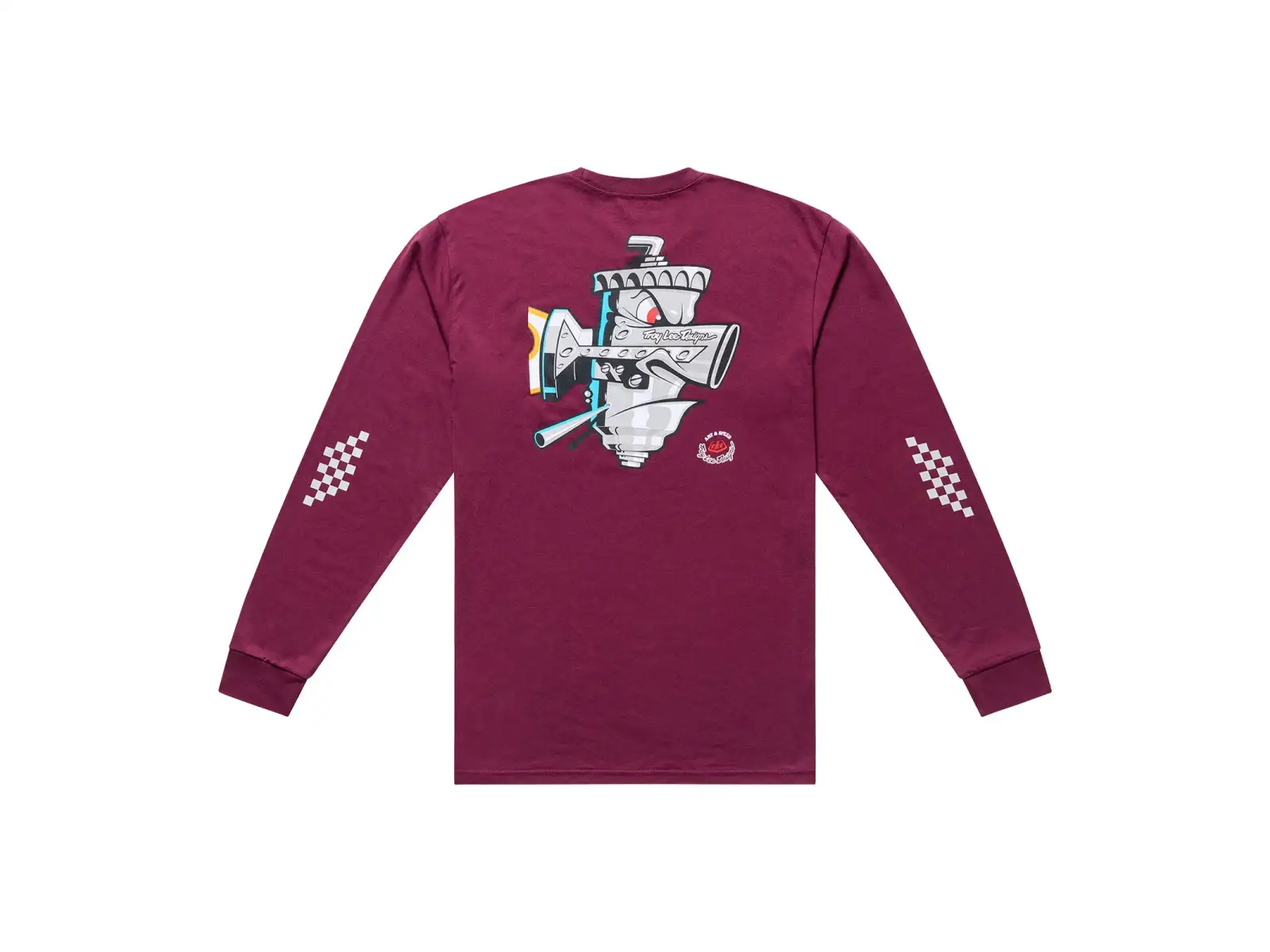 Troy Lee Designs Carb Club męska koszulka z długim rękawem Sangria