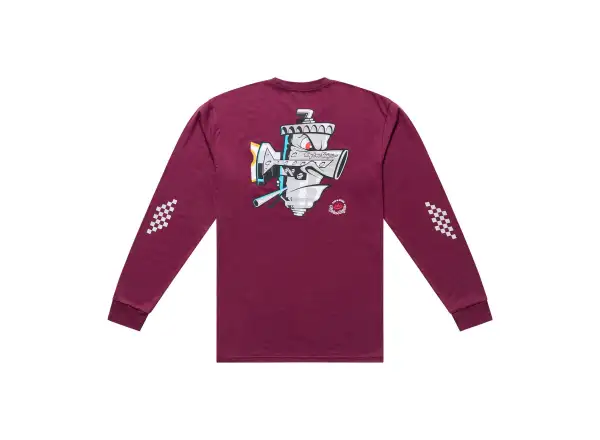 Troy Lee Designs Carb Club męska koszulka z długim rękawem Sangria