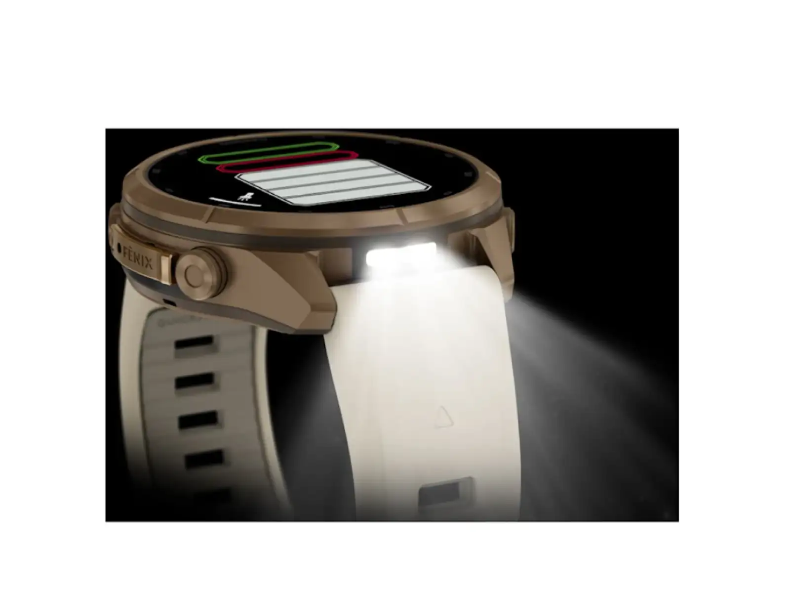 Garmin Fénix 9 Pro inReach 43 mm smartwatch Autumn Gold Titanium Cream/French Gray
