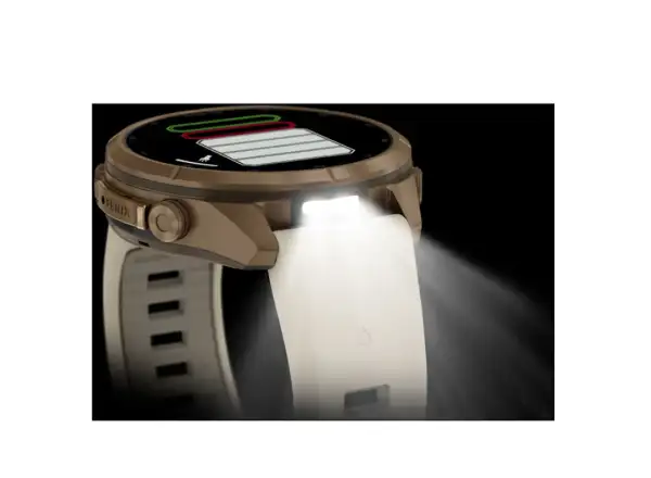 Garmin Fénix 9 Pro inReach 43 mm smartwatch Autumn Gold Titanium Cream/French Gray