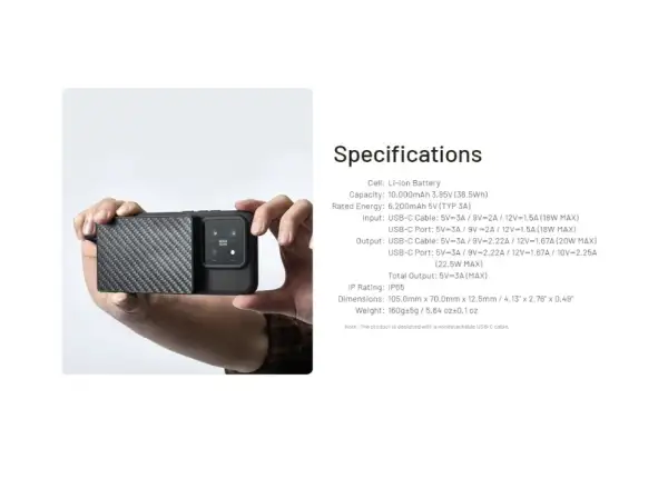Nitecore wydajny Powerbank POCKET 10000