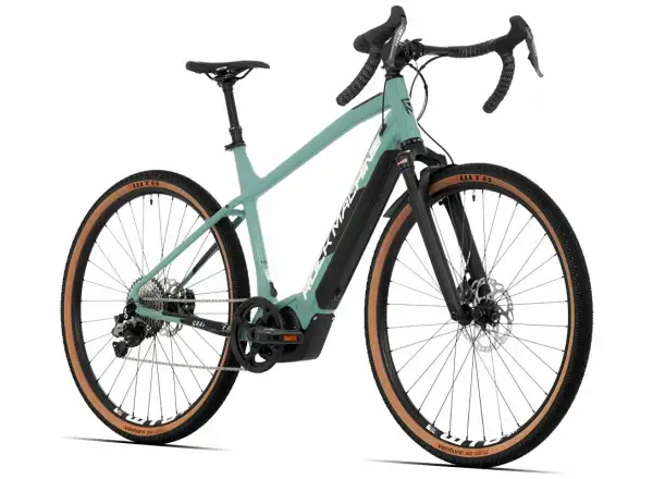 Rock Machine Gravelride e700 Di2 gravel rower elektryczny miętowy/srebrny