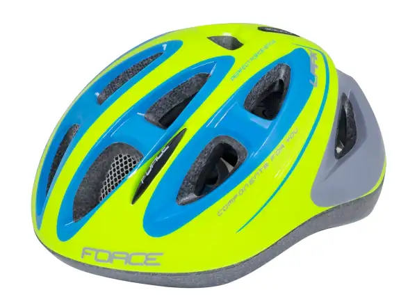 Force Lark dziecięcy kask fluo/niebieska