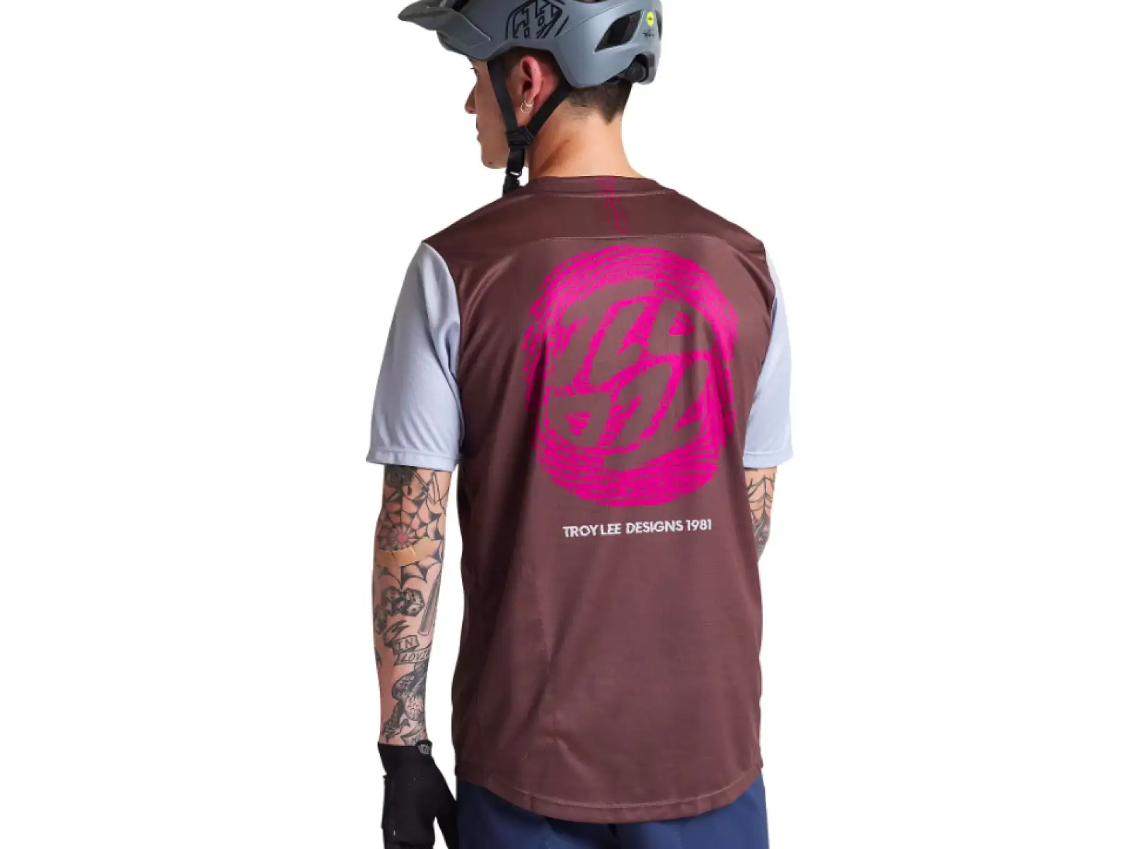Troy Lee Designs Flowline męska koszulka z krótkim rękawem Flipped Chocolate