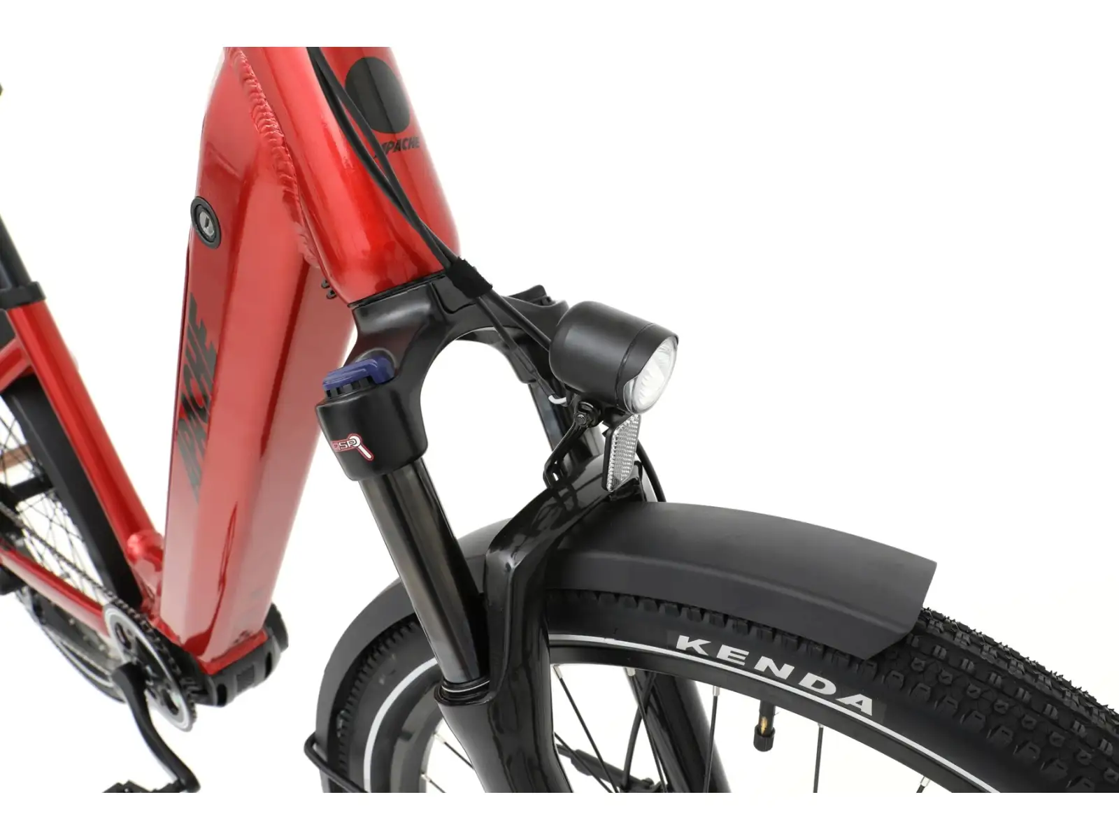 APACHE Rio Grande 3 MX 720 Wh rower elektryczny z niskim przekrokiem czerwony