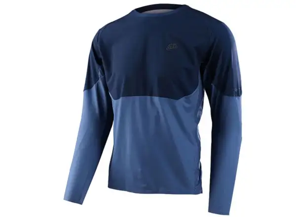 Troy Lee Designs Drift męska koszulka z długim rękawem Blue Mirage
