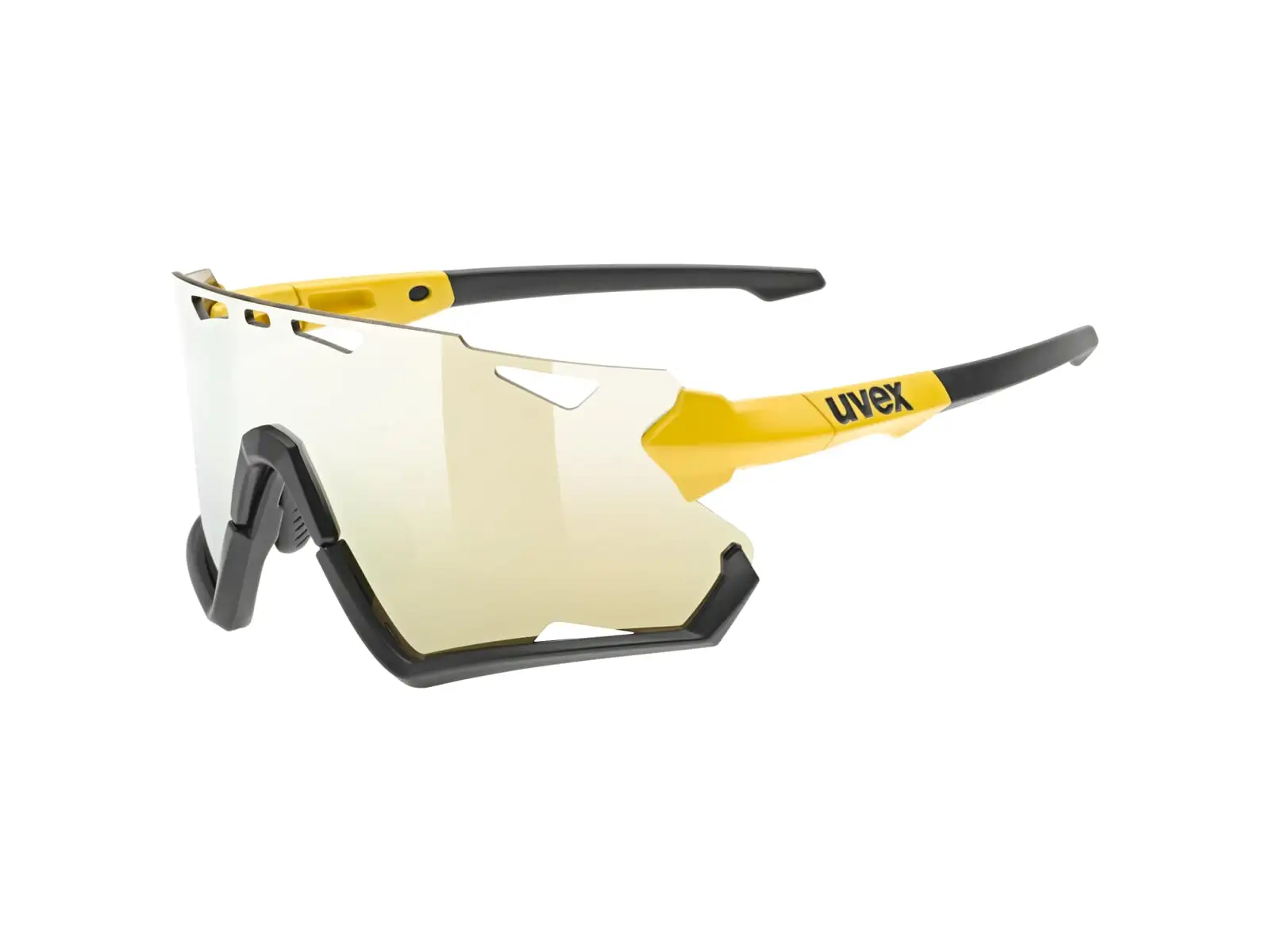 Uvex Sportstyle 228 okulary rowerowe Sunbee Black Mat/Mirror Yellow