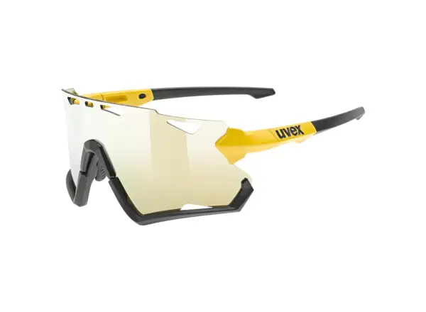 Uvex Sportstyle 228 okulary rowerowe Sunbee Black Mat/Mirror Yellow