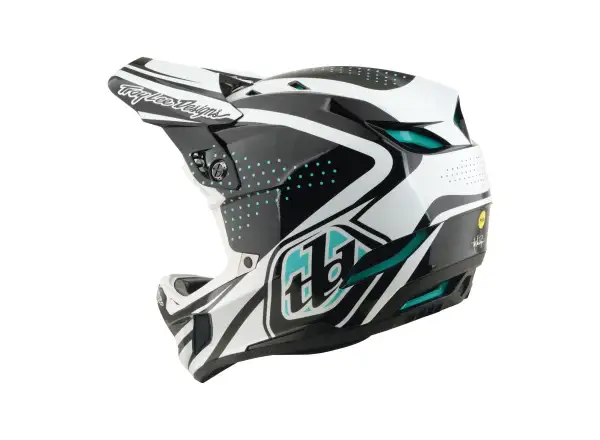 Troy Lee Designs D4 Polyacrylite MIPS kask Line Charcoal/White