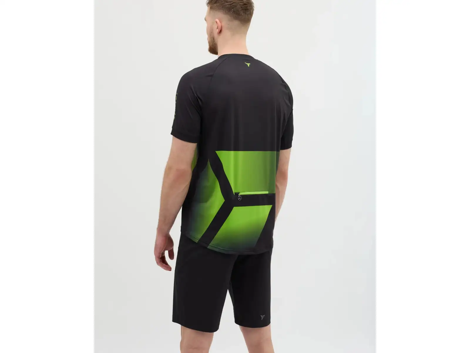 Silvini Gallo męska luźna koszulka z krótkim rękawem Black/Green