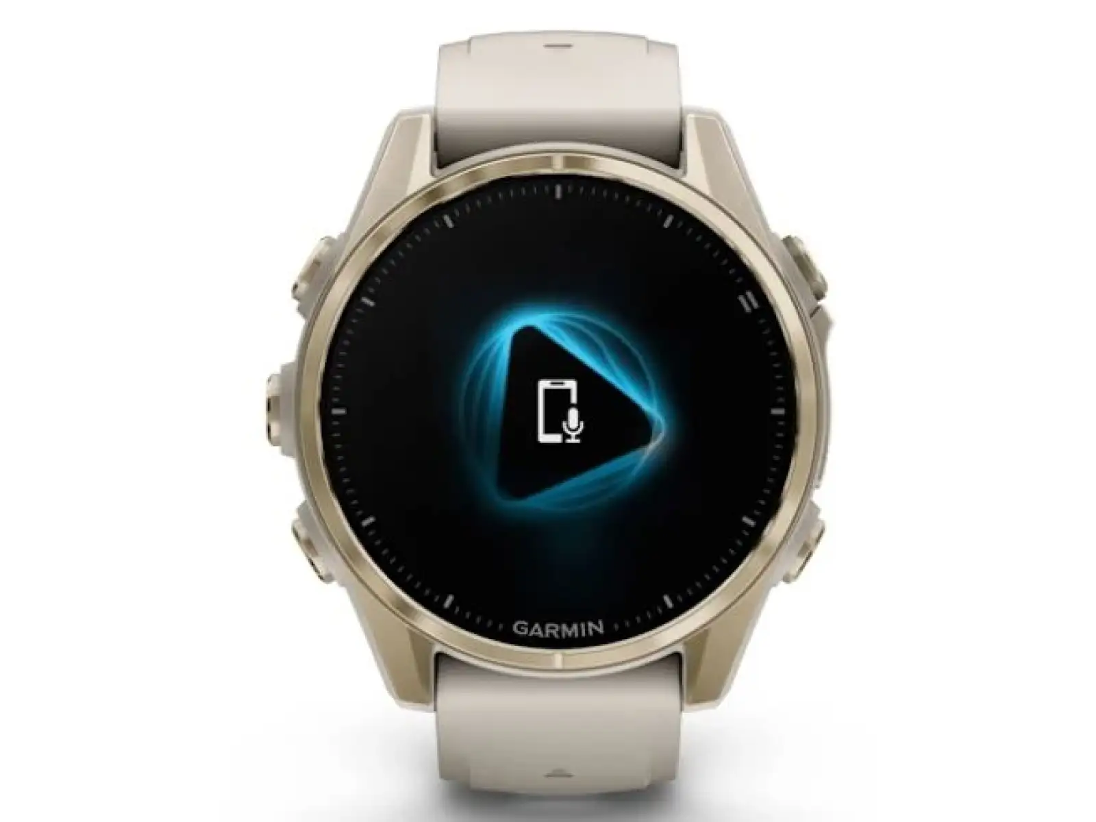 Garmin fenix 8 - 43 mm AMOLED Sapphire smartwatch Soft Gold Fog grey