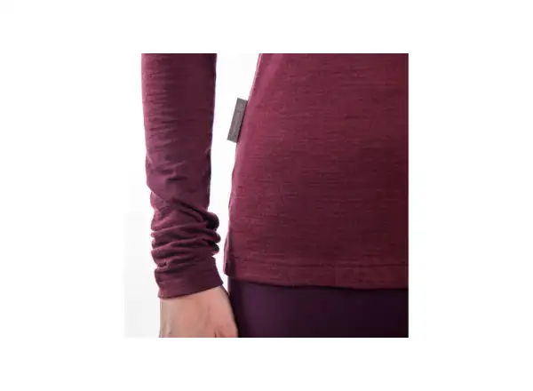 Sensor Merino Air PT Hills damska koszulka długi rękaw Port Red