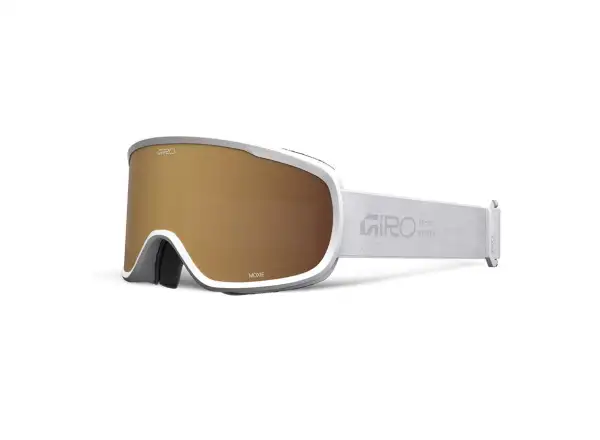 Giro Moxie damskie gogle narciarskie White Stacked/Amber Gold/Yellow (2szyby)