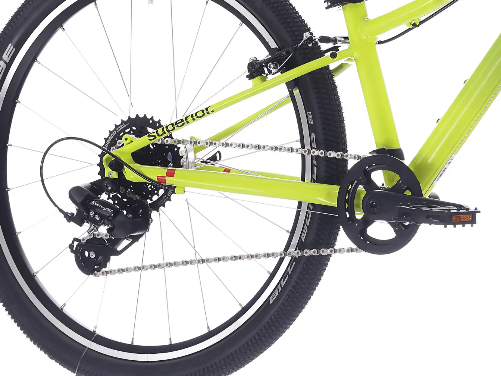 Superior RACER 24 rower dziecięcy Matte Radioactive Yellow