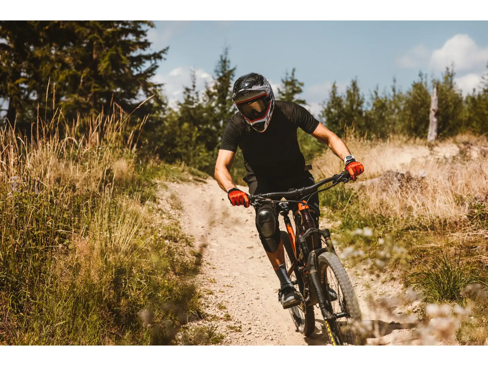 Force MTB Mount męska koszulka z krótkim rękawem czarna