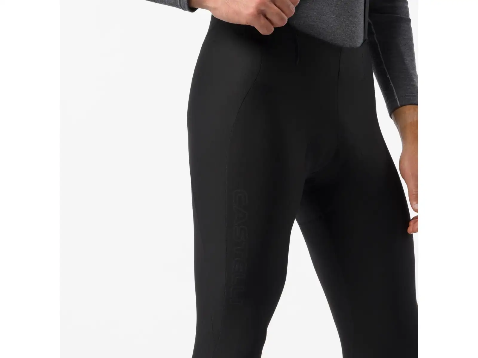 Castelli Sorpasso Pro męskie spodnie na szelkach z wkładką Black