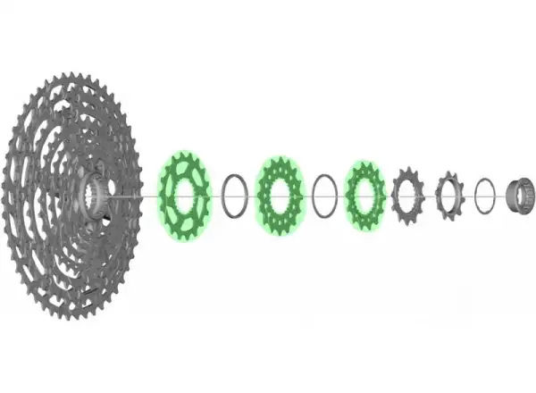 Shimano CS-M8100/M7100 zęby kasety 18 zębów