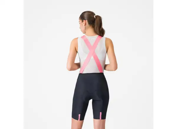 Castelli Giro Prima 2 damskie spodenki z szelkami i wkładką Nero/Rossa