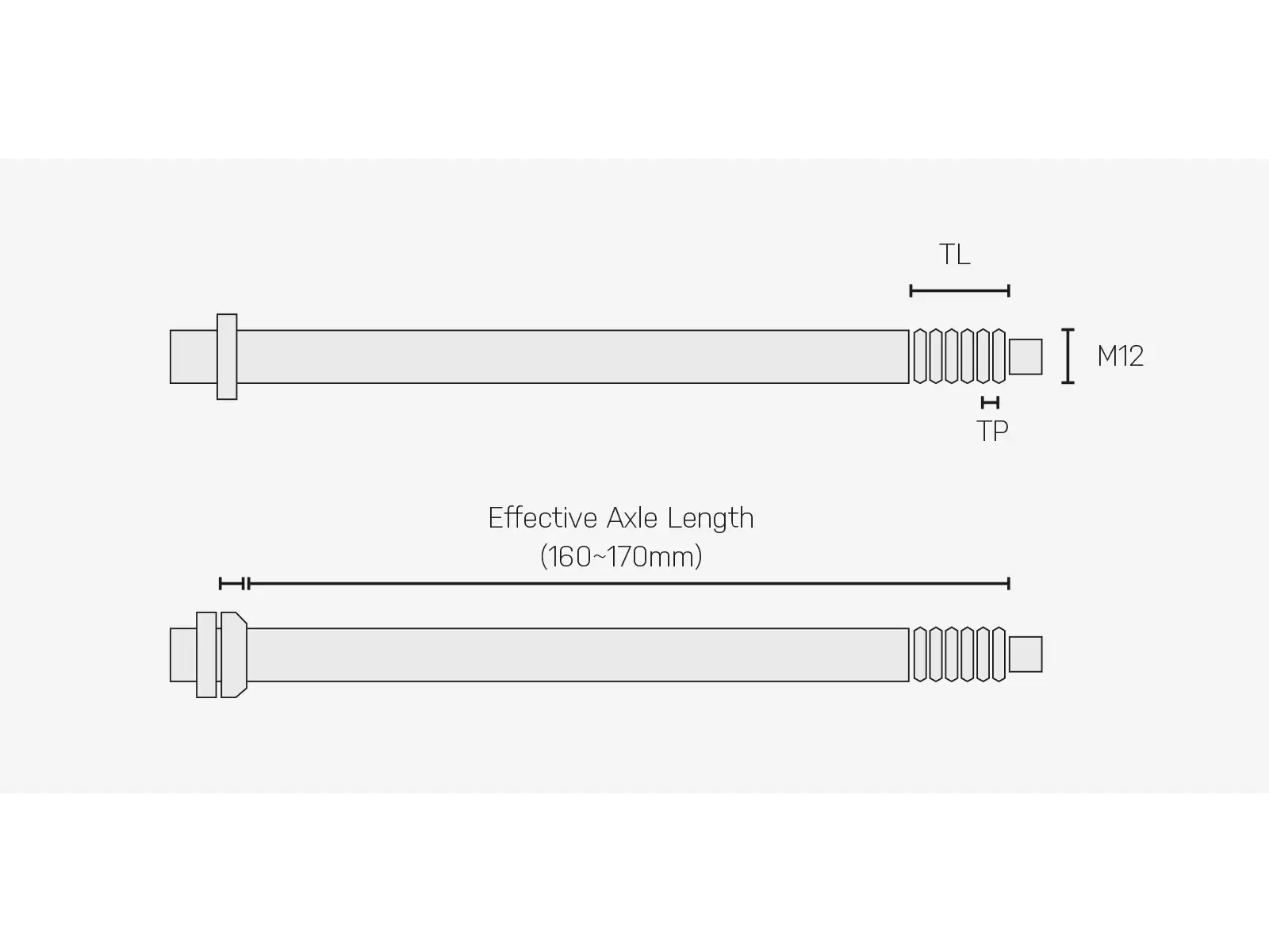 Topeak oś do bagażnika Zi:RAK Thru- 12x1.5 mm