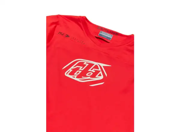 Troy Lee Designs Skyline Chill Iconic męska koszulka z długim rękawem Fiery Red