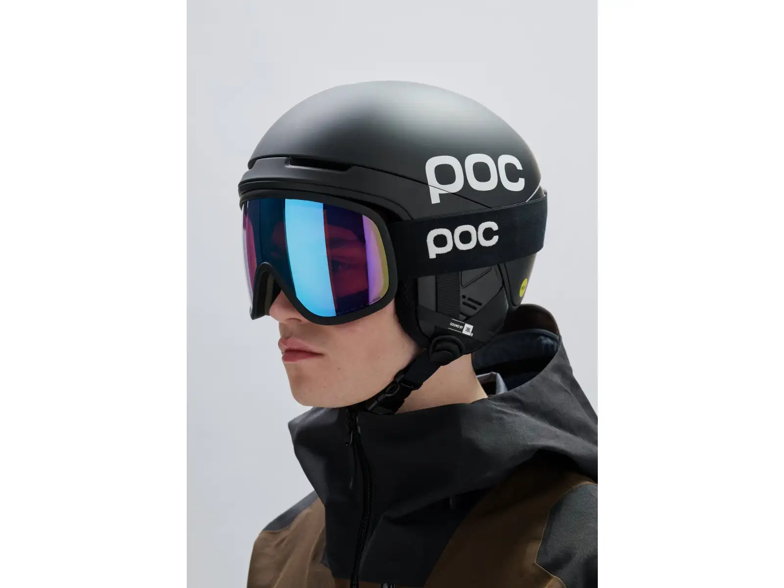 POC Obex Contour Communication kask narciarski Sylvanite Grey Matt/Uranium Black Matt