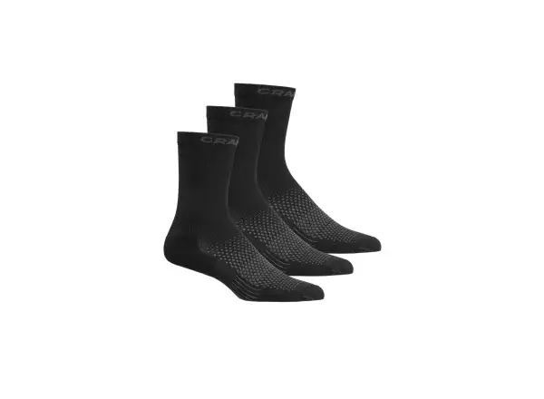 Craft Core Dry High 3-pack skarpety czarna