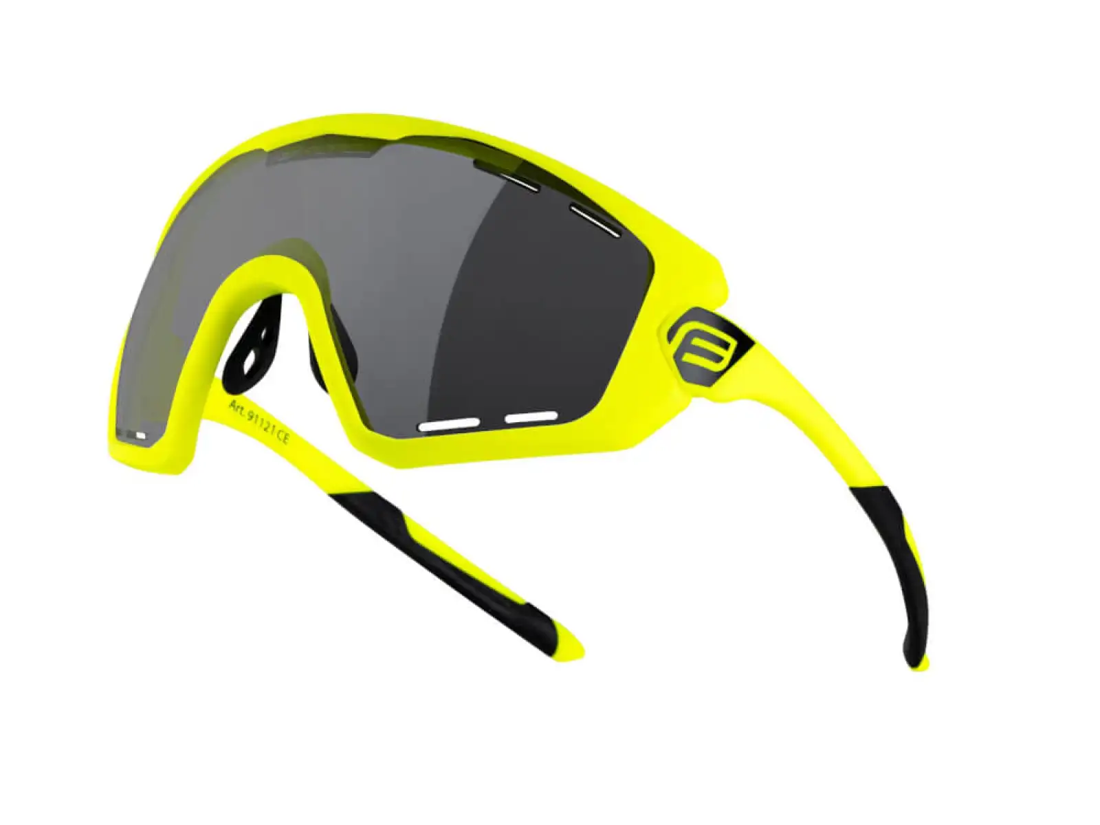 Force Ombro Plus okulary rowerowe fluo/czarna szkła laser