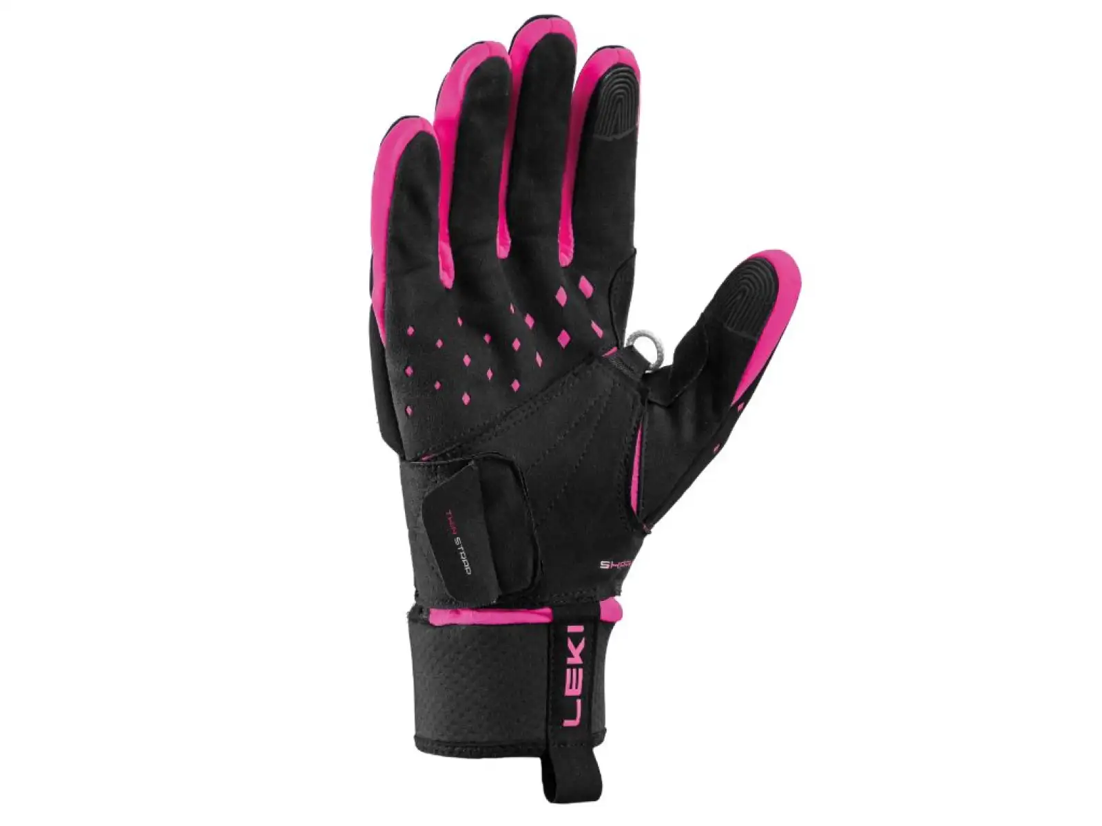 Leki HRC Race Shark rękawice biegowe Black/Pink