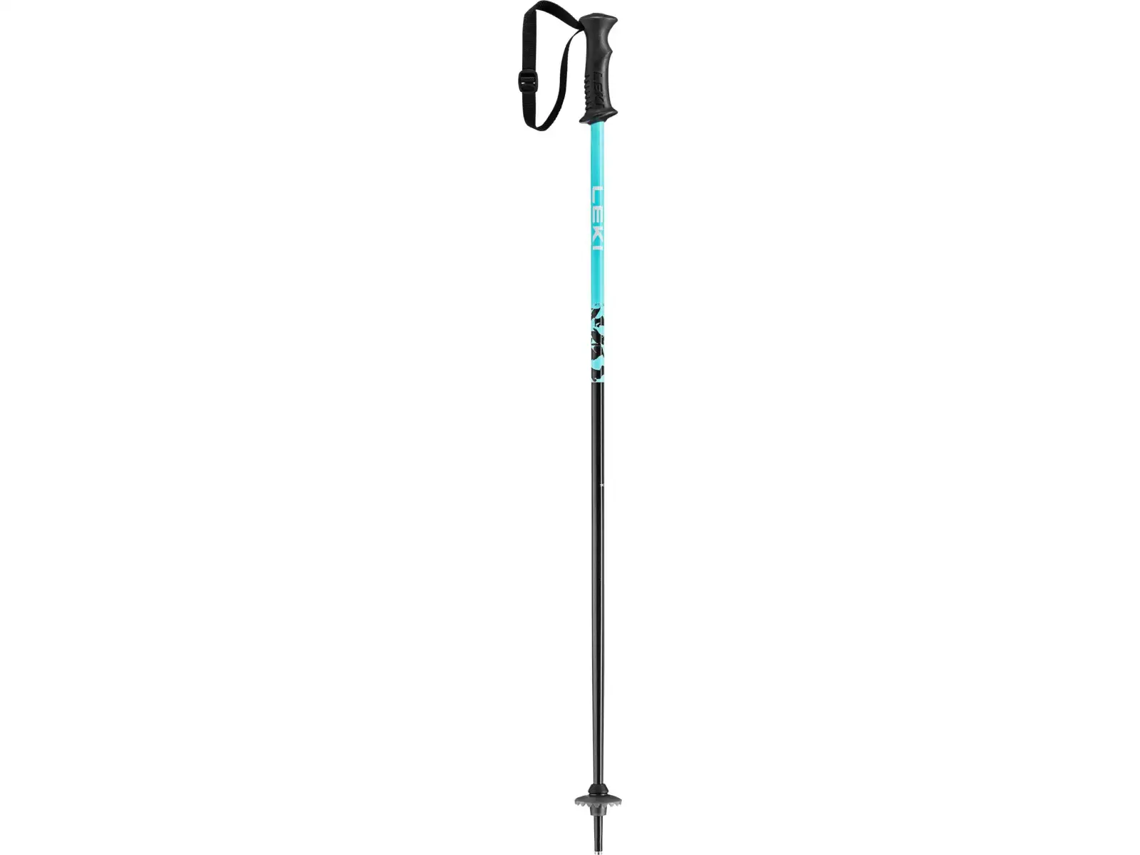 Leki Rider dziecięce kijki narciarskie zjazdowe darkblue-light turquoise-white