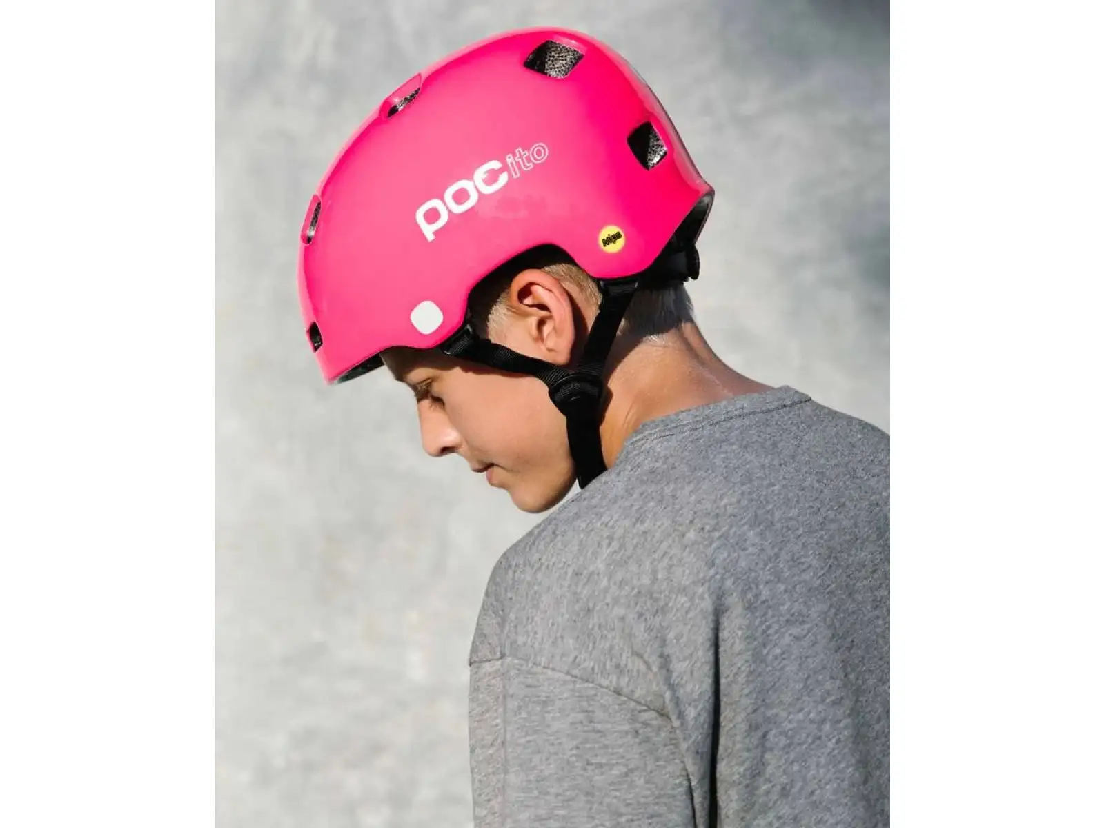 POC POCito Crane MIPS kask dziecięcy Fluorescent Pink