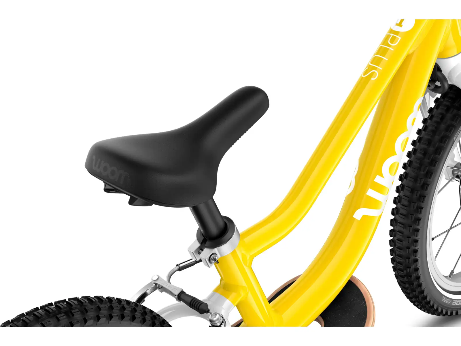 Woom GO 1 Plus dziecięcy rowerek biegowy 14" Vibrant Yellow