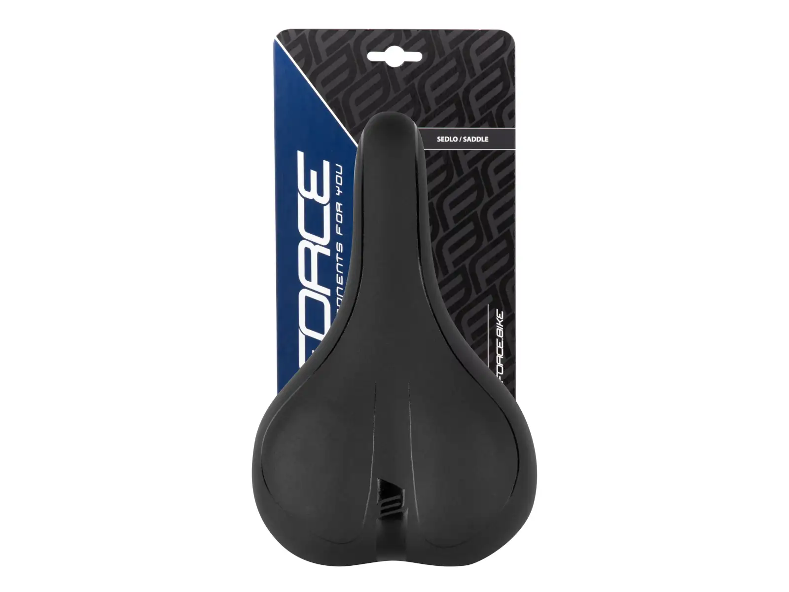 Force Comfort Gel męskie turystyczne siodło czarna