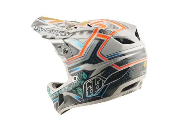 Troy Lee Designs D4 Composite kask Lowrider Gray
