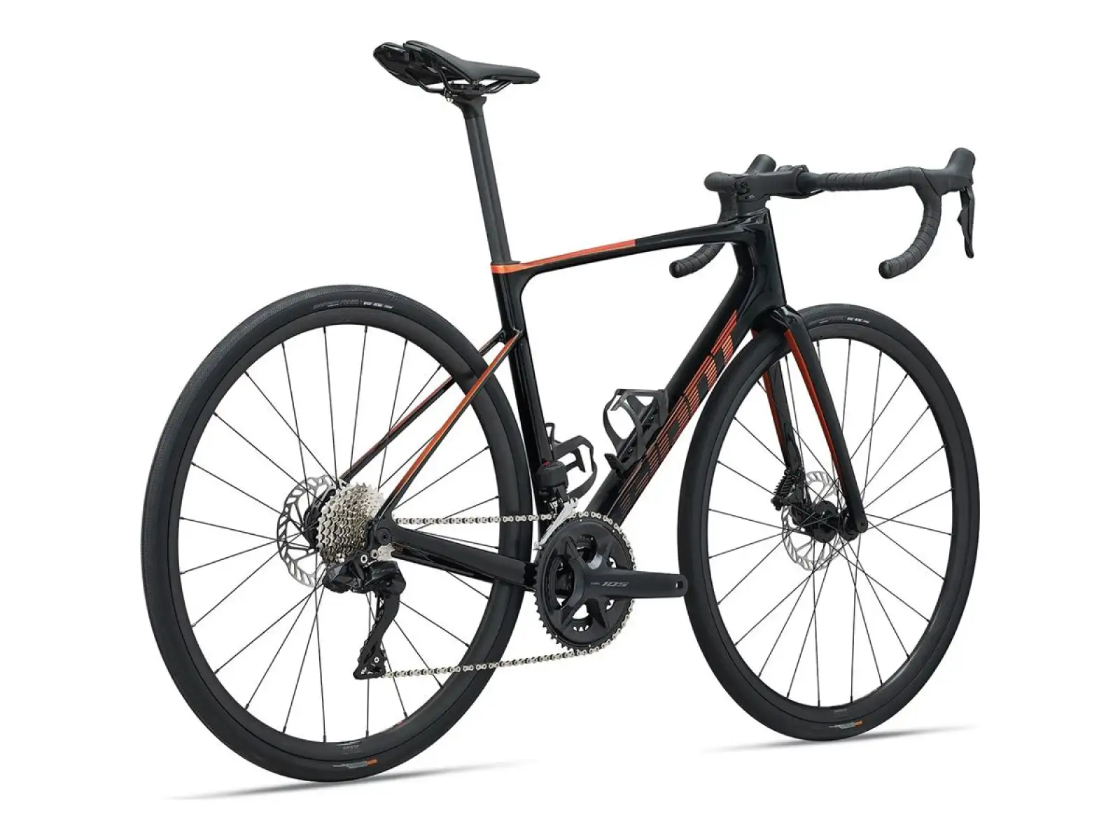 Giant Defy Advanced 1 rower szosowy black/helios orange