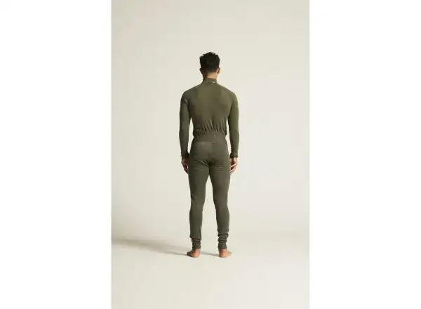 Craft ADV Wool Merino męska koszulka długi rękaw z zamkiem zielona