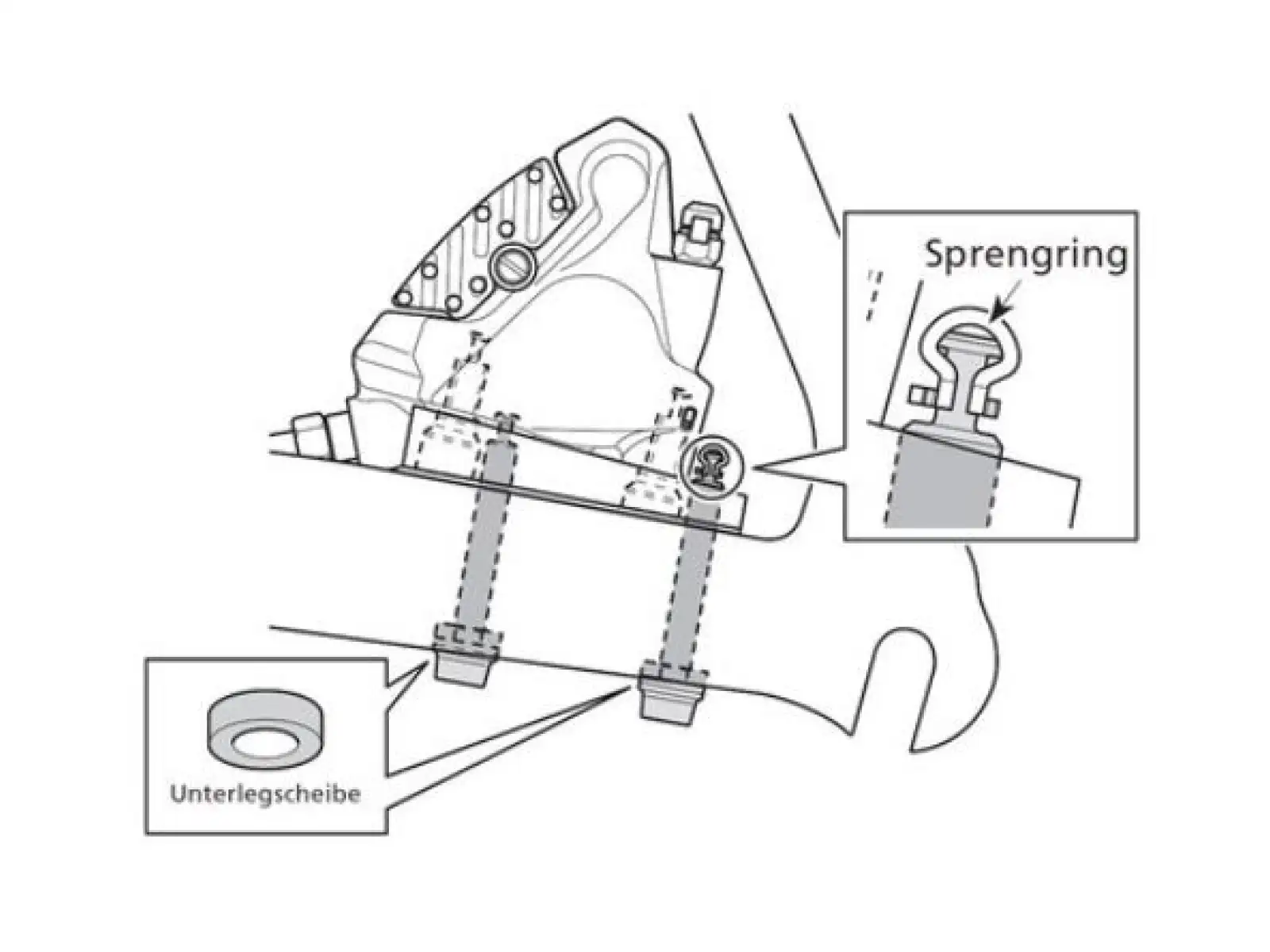 Shimano śruba do zacisku Flat Mount