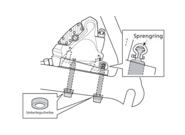 Shimano śruba do zacisku Flat Mount