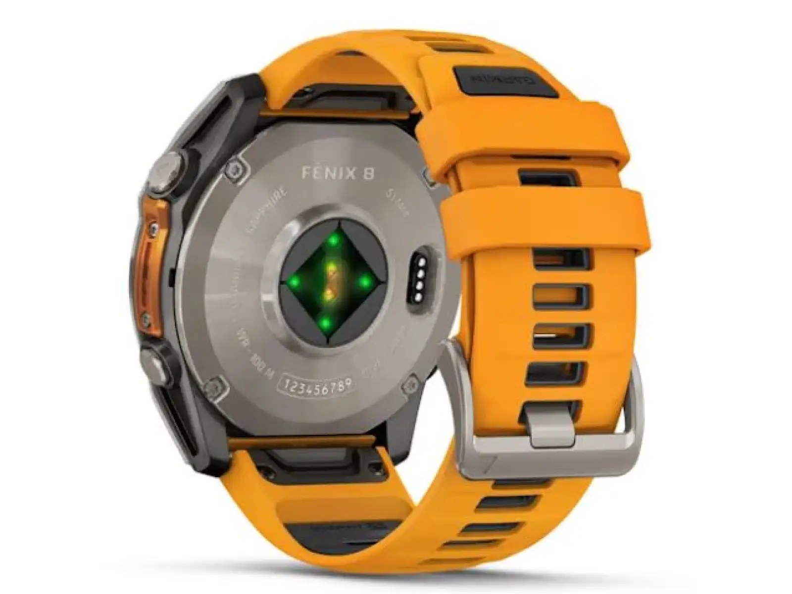 Garmin fenix 8 - 51 mm AMOLED Sapphire smartwatche Titanium Orange/Graphite