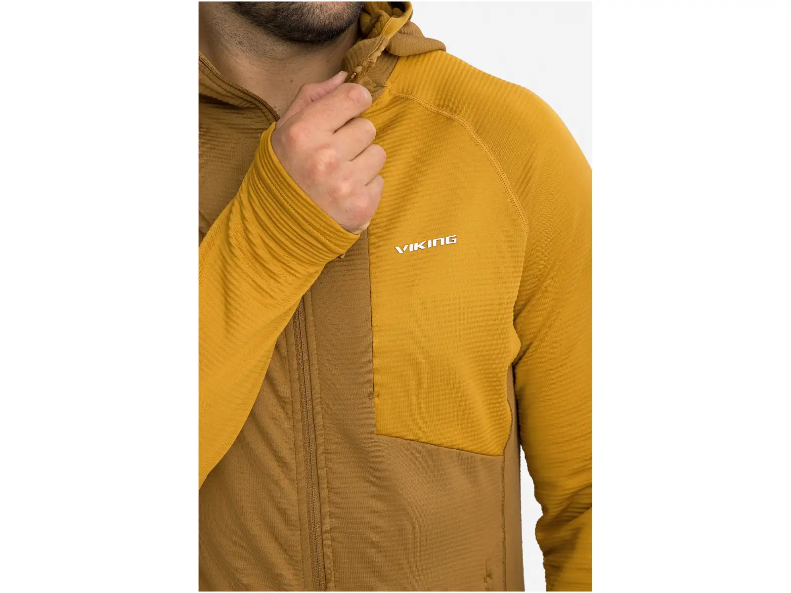 Viking Birger męska bluza Brown/Yellow