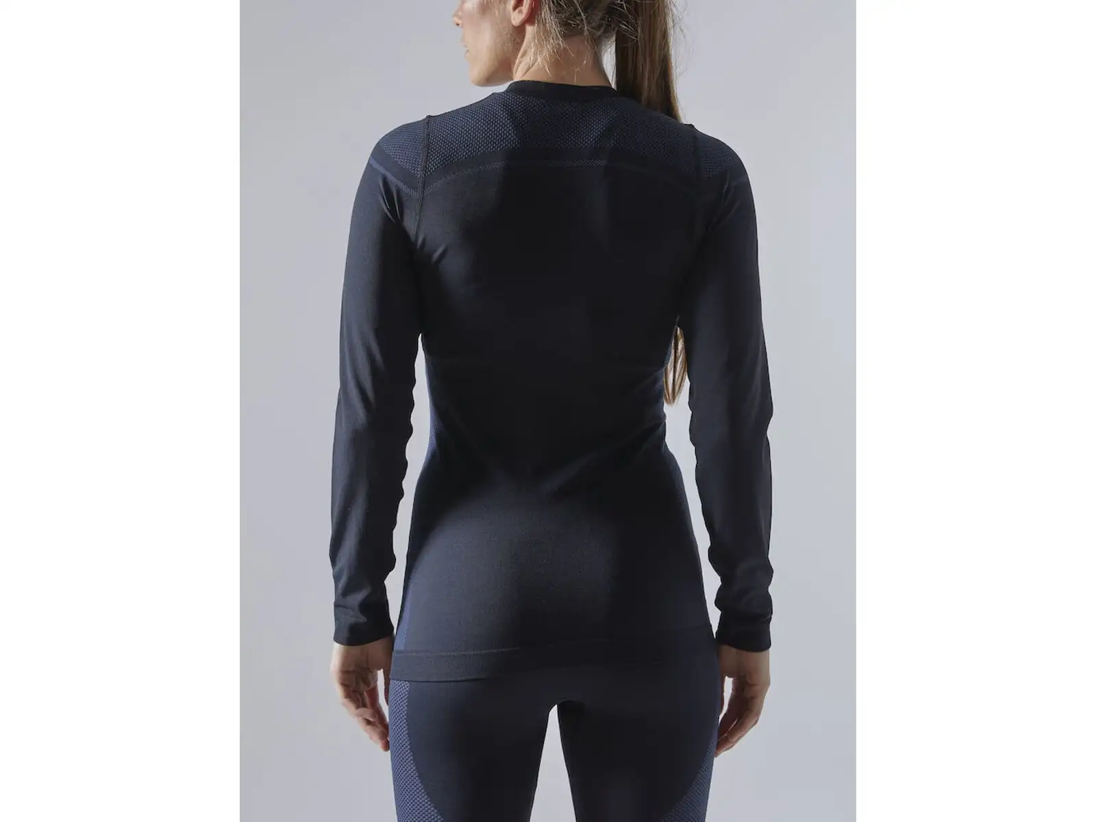 Craft Core Dry Fuseknit damski zestaw koszulka z długim rękawem+spodnie czarna