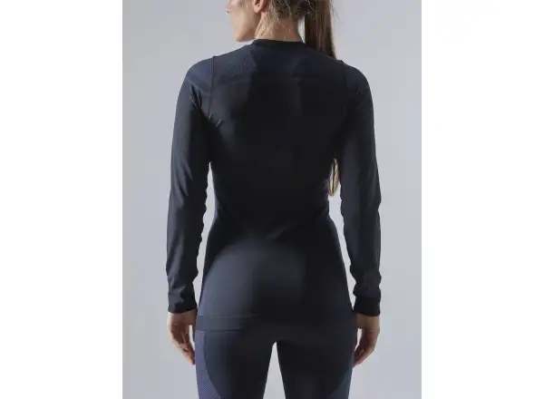 Craft Core Dry Fuseknit damski zestaw koszulka z długim rękawem+spodnie czarna