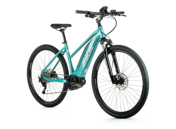 Apache Matta 1 Bosch MTB damski rower crossowy elektryczny turkusowa