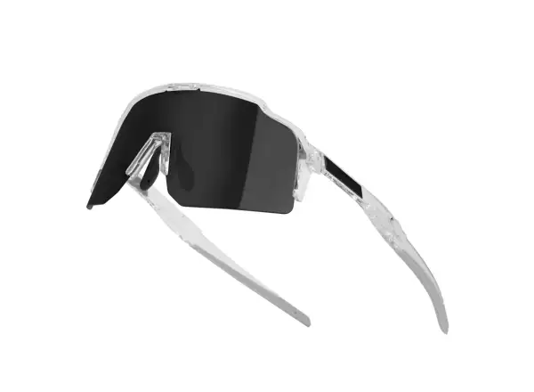 Force Strive okulary rowerowe transparentne/czarne lustrzana soczewka