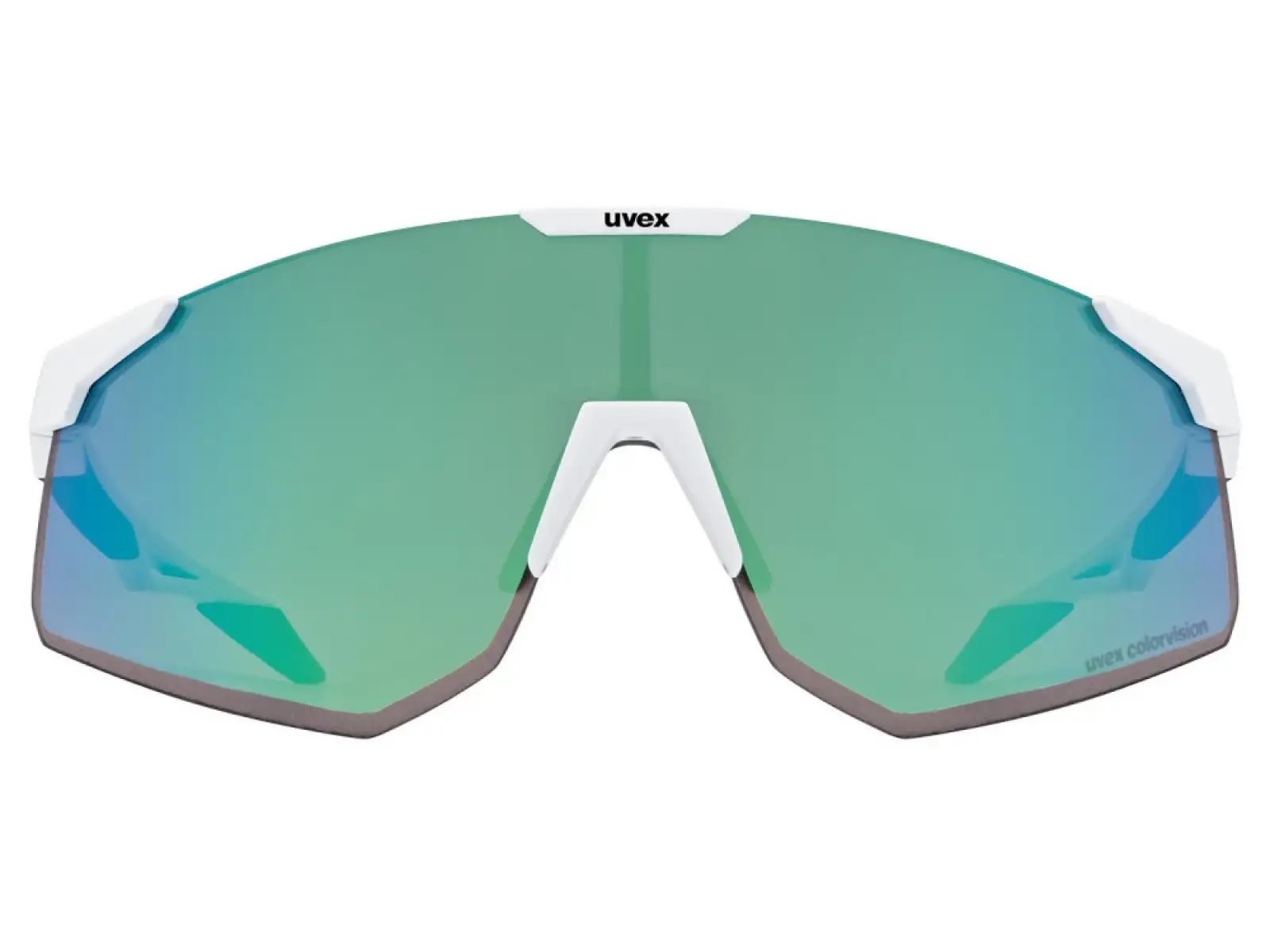 Uvex Pace Perform S ColorVision okulary White Matt/Mirror Green