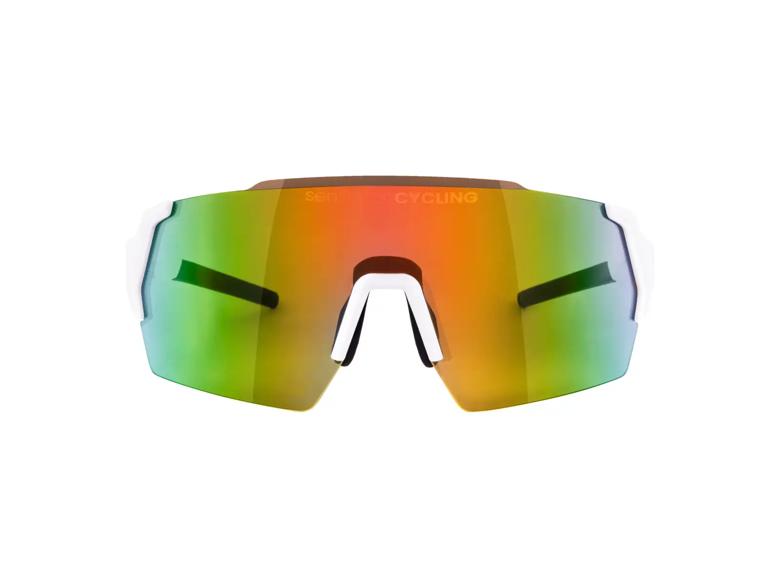 Force Electra okulary białe/czerwone revo szkło